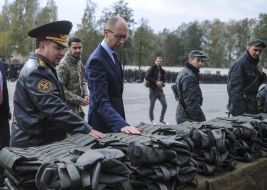 Arseniy Yatsenyuk and Stepan Poltorak