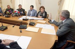 Participants of the meeting of the Temporary Investigation Commission