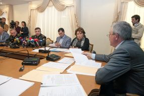 Participants of the meeting of the Temporary Investigation Commission