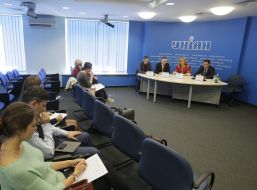 Участники пресс-конференции