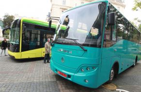 Experimental models of  trolley bus and bus