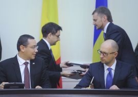 Victor Ponta and Arseniy Yatsenyuk