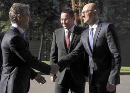 Victor Ponta, Yuri Leancă and Arseniy Yatsenyuk