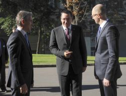 Victor Ponta, Yuri Leancă and Arseniy Yatsenyuk