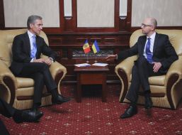 Yuri Leancă and Arseniy Yatsenyuk