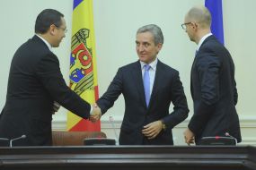 Victor Ponta, Yuri Leancă and Arseniy Yatsenyuk