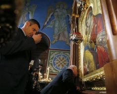 Vitaliy Klichko and Lech Walesa