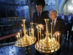 Vitaliy Klichko and Lech Walesa