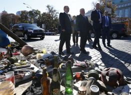 Vitaliy Klichko and Lech Walesa