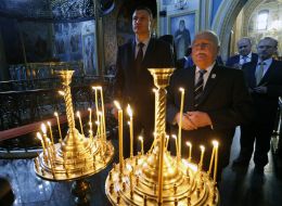 Vitaliy Klichko and Lech Walesa