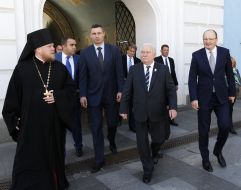 Vitaliy Klichko and Lech Walesa