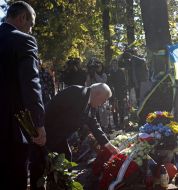 Vitaliy Klichko and Lech Walesa