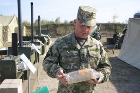 Soldier demonstrates bread long-term storage
