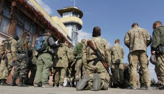 Бойцы батальона МВД "Святая Мария"