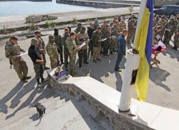 Бойцы батальона МВД "Святая Мария"