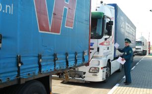 Trucks with humanitarian aid