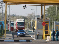 Trucks with humanitarian aid