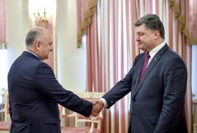 Petr Poroshenko and Igor Smeshko