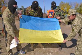 Military personnel in Kramatorsk
