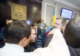 Brawl at a meeting of city council