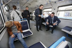 Vitali Klitschko in city train