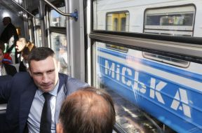 Vitali Klitschko in city train