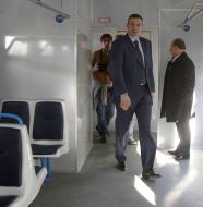 Vitali Klitschko in city train