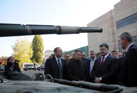Petr Poroshenko at the plant