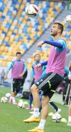 Open training of national football team