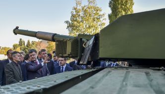 Petr Poroshenko at the plant