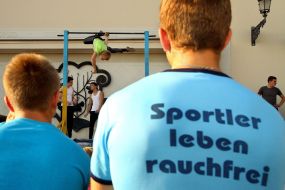 Demonstration performances on Street workout