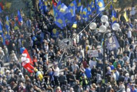 Clashes at Parliament
