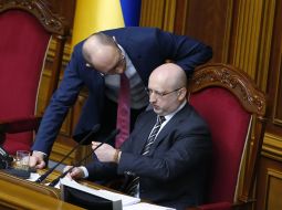 leksandr Turchinov and Arseniy Yatsenyuk