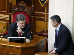 Petr Poroshenko and Vitaly Yarema