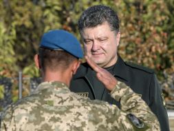 Poroshenko met with military