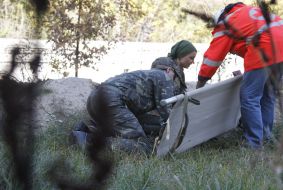 Participants of the presentation of mobile hospital