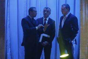 Nikolay Tomenko, Stepan Bratyun and Svyatoslav Oleynik