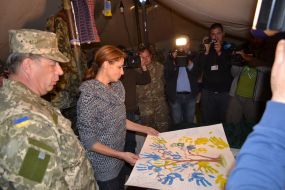 Marina Poroshenko and Aleksandr Golodnyuk