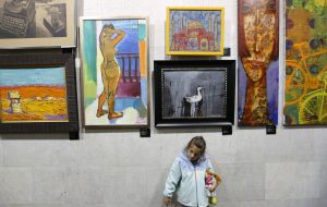 Pre-exhibition of contemporary art