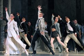 A scene from the ballet "Romeo and Juliet"