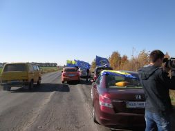 Protest action against Oksana Kalyetnik in Vinnytsia region
