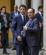 Francois Hollande and Matteo Renzi