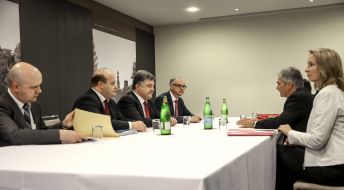 Petr Poroshenko and Werner Faymann
