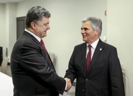 Petr Poroshenko and Werner Faymann