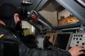 Simulator for pilot training BTR 4 "Bucephalus"