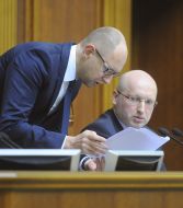 Aleksandr Turchinov and Arseniy Yatsenyuk