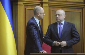 Aleksandr Turchinov and Arseniy Yatsenyuk