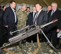 Boris Filatov, Ruslan Homchak, Igor Kolomoisky and Vladimir Serbin