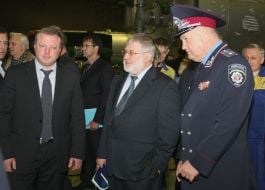 Svyatoslav Oliynyk, Igor Kolomoisky and Vitaly Gluhoverya