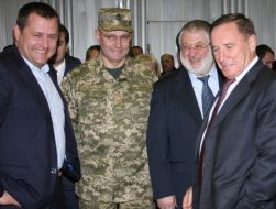 Boris Filatov, Ruslan Homchak, Igor Kolomoisky and Vladimir Serbin